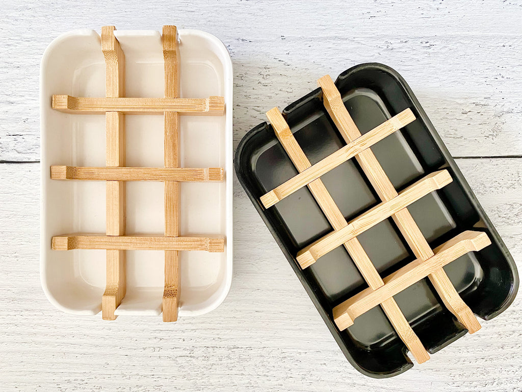 Eco-Friendly Bamboo Soap Dishes